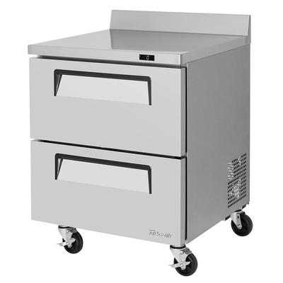 Turbo Air TWF-28SD-D2-N 27 1/2" W Worktop Freezer w/ (1) Section & (2) Drawers, 115v, Stainless Steel