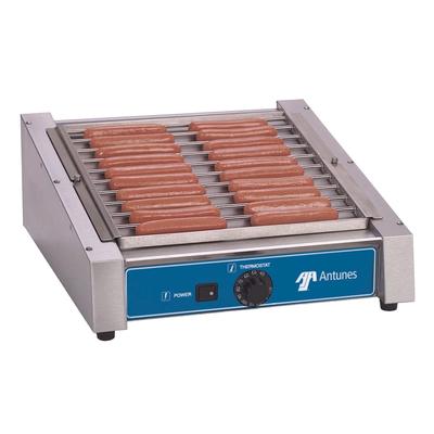 Antunes HDC-20 20 Hot Dog Roller Grill - Slanted Top, 120v, Front Thermostat, Stainless Steel