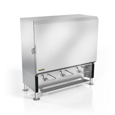 Silver King SKMAJ3-ESUS3 18 gal Refrigerated Milk Dispenser w/ (3) Valves - Stainless, 115v, 3 Section, 18-gal Capacity, Galvanized & Stainless Steel