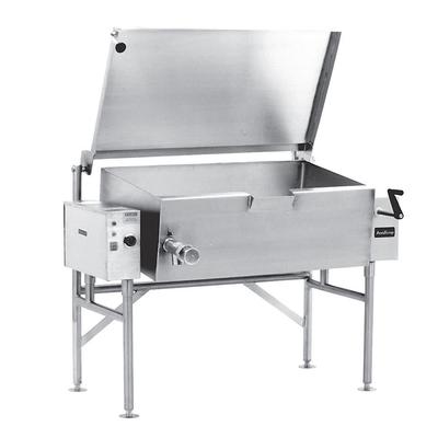 AccuTemp ALTES-30 30 gal. Tilt Skillet - Open Base, Spring Assisted Lid, 208v/1ph, Stainless Steel