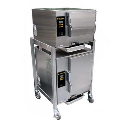 AccuTemp E62081D060 DBL (12) Pan Convection Commercial Steamer - Holding Capabilty, 208v/1ph, 12-Pan Capacity, Stand