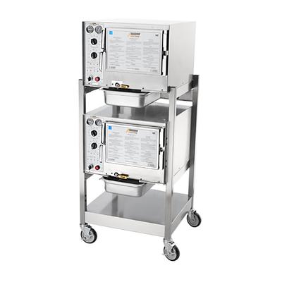 AccuTemp S32401D060DBL 6 Pan Convection Commercial Steamer - Stand, Holding Capabilty, 240v/1ph
