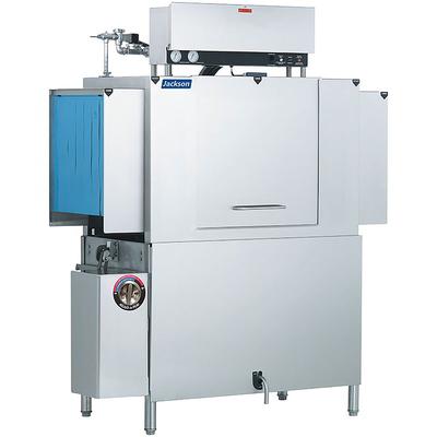 Jackson AJX-44CEL 208/1 Low Temp Conveyor Dishwasher w/ 209 Racks/hr Capacity, 208v/1ph, Electric Tank Heat, Stainless Steel