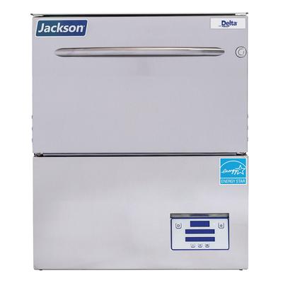Jackson DELTAHT-E-SEER 230/1 Delta High Temp Rack Undercounter Glass Washer w/ 24 Racks/hr Capacity, Built-in Booster, 230v/1ph, Stainless Steel