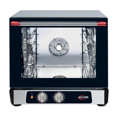 Axis AX-514 Half-Size Countertop Convection Oven, 208 240v/1ph, Manual Controls, Stainless Steel