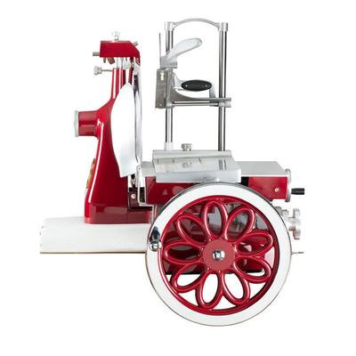 Axis AX-VOL12 Manual Flowerwheel Meat Commercial Slicer w/ 12" Blade, Aluminum/Steel, 12" Knife, Steel, Red, Stainless Steel