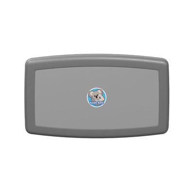 Koala Kare KB300-01 Horizontal Wall Mounted Changing Station - Polypropylene, Gray, Polypropylene, Grey, 200-lb. Capacity