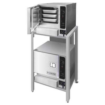 Cleveland (2)22CGT33.1 LP (6) Pan Convection Commercial Steamer - Stand, Liquid Propane, 6-Pan Capacity, 64, 000 BTU, Stainless Steel, Gas Type: LP, 120 V