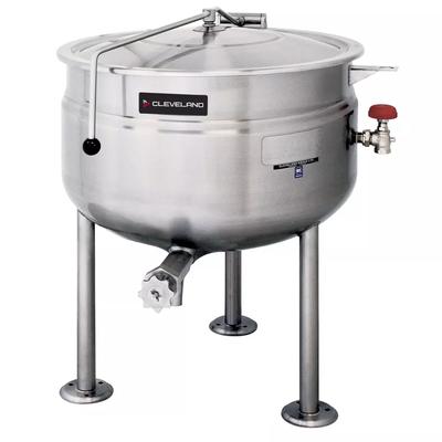 Cleveland KDL100 100 gal Steam Kettle - Stationary, 2/3 Jacket, Direct Steam, 100 Gallon, Stainless Steel