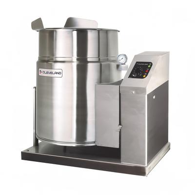 Cleveland KGT6T LP 6 gal Steam Kettle - Manual Tilt, 2/3 Jacket, Liquid Propane, 34, 000 BTU, Stainless Steel, Gas Type: LP