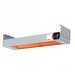 Nemco 6151-72 72" Infrared Strip Warmer - Single Rod, (1) Built In Infinite Control, 120v, Silver