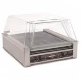 Nemco 8045N-220 Roll-A-Grill 45 Hot Dog Roller Grill - Flat Top, 220v, Stainless Steel