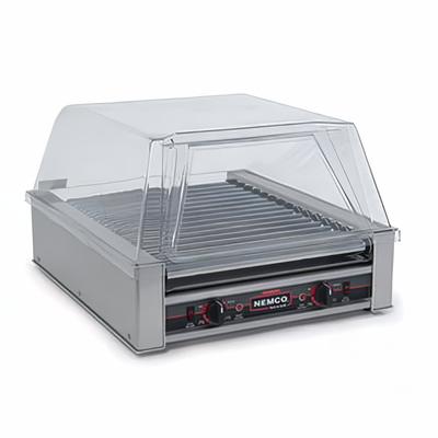 Nemco 8045SXN-220 45 Hot Dog Roller Grill - Flat Top, 220v, Stainless Steel