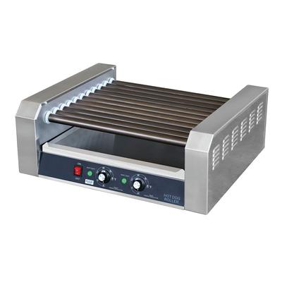 Global Solutions GS1640 30 Hot Dog Roller Grill - Flat Top, 120v, 11 Rollers, 120 V