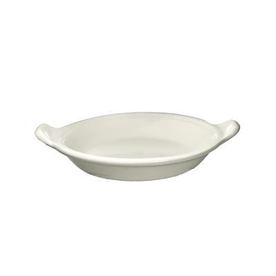 ITI SEGG-655 10 oz. Round, Au Gratin Egg Dish - Ceramic, American White