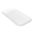 CAC OXF-C12 Rectangular Oxford Platter - 10" x 5 3/8", Porcelain, New Bone White