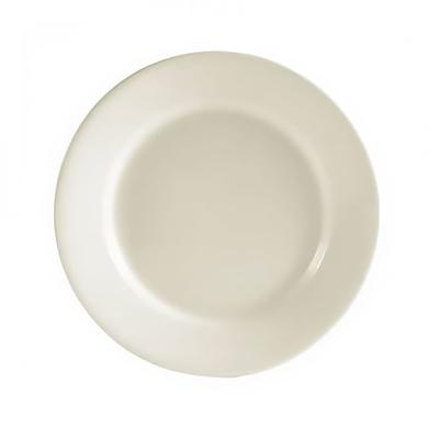 CAC REC-21 12" Round REC Dinner Plate - Stoneware, American White