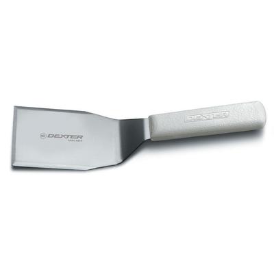 Dexter Russell S285-4PCP SANI-SAFE 5"x4" Hamburger Turner w/ Polypropylene White Handle, Stainless Steel