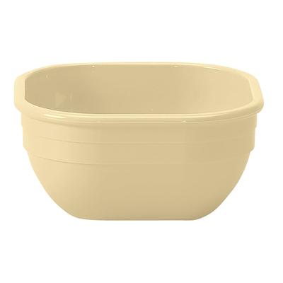 Cambro 10CW133 9 2/5 oz Square Plastic Bowl, Beige, Polycarbonate