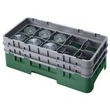 Cambro 10HS434119 Camrack Glass Rack - (2)Extenders, 10 Compartments, Sherwood Green, 2 Extenders