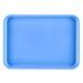 Cambro 1318MT142 Rectangular Market Display Tray - 12 5/8" x 17 3/4" x 11/16", Blue