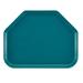 Cambro 1422TR414 Fiberglass Camtray Cafeteria Tray - 22"L x 14"W, Teal, Blue