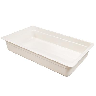 Cambro 14CW148 4"D Full Size Food Pan, 4" Deep, White