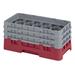 Cambro 17HS638416 Camrack Glass Rack - (3)Extenders, 17 Compartment, Cranberry, 17 Compartments, 3 Extenders, Red
