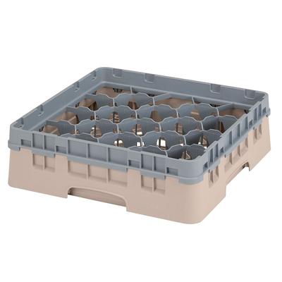 Cambro 20S318184 Camrack Glass Rack w/ (20) Compartment - (1) Gray Extender, Beige, 20 Sections