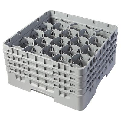 Cambro 20S800151 Camrack Glass Rack w/ (20) Compartments - (4) Gray Extenders, Soft Gray, 20 Compartments, Full Size