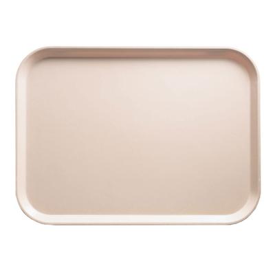 Cambro 810106 Fiberglass Camtray Cafeteria Tray - 9 4/5"L x 8"W, Light Peach, Beige, 1 Dozen