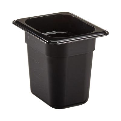 Cambro 86CW110 6"D Eighth Size Food Pan, Black