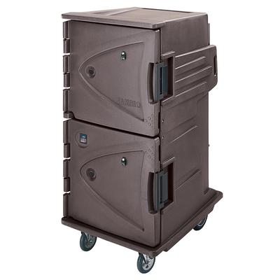 Cambro CMBHC1826TSC194 Camtherm 12 Tray Combination Meal Delivery Cart, 110v, Granite Sand, Gray