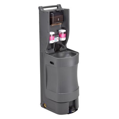 Cambro MHWS18615 18 gal Mobile Hand Wash Station w/ Soap & Paper Towel Dispensers, Charcoal Gray