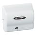 American Dryer AD90 Automatic Hand Dryer w/ 25 Second Dry Time - White ABS, 100 240v/1ph, Smart Sensor