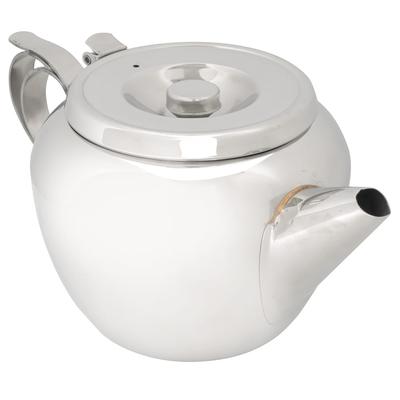 Browne 515154 Stackable Teapot, 48 oz, 18/8 Stainless Steel, Stackable, Silver