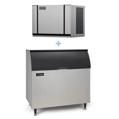 Ice-O-Matic CIM0430FA/B110PS/BPF-1 435 lb Elevation Series Full Cube Commercial Ice Machine w/ Bin - 854 lb Storage, Air Cooled, 115v, 115 V