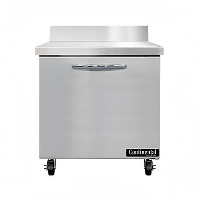 Continental SWF32NBS 32"W Worktop Freezer w/ 1 Section & 1 Door, 115v, Silver
