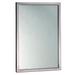 Bobrick B-290 1830 Welded-Frame Mirror w/ Beveled Frame Edge, Stainless, Silver