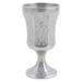 Bon Chef 4026 11 oz Water Goblet, Aluminum/Pewter-Glo, 6.25" H, Silver
