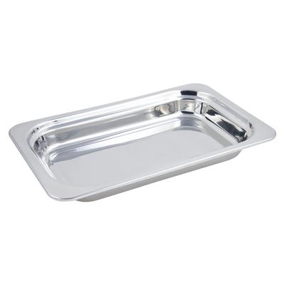 Bon Chef 5208 Full Size Food Pan, 2 5/8" Deep, Stainless Steel, Stainless Steel