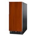 Summit ALR15BIF 14 3/4"W Undercounter Refrigerator w/ (1) Section & (1) Solid Door - Panel Ready, 115v, Black