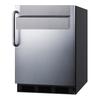 Summit FF7BKSSTBSR 23 5/8" Undercounter Refrigerator w/ (1) Section & (1) Door, 115v, Black