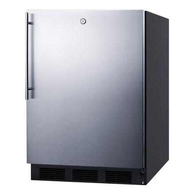 Summit FF7LBLKBISSHVADA Undercounter Medical Refrigerator - Locking, 115v, Freestanding or Built In, 5.5 Cu. Ft, Black