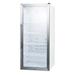 Summit SCR1006 21" 1 Section Glass Door Merchandiser, (1) Right Hinge Door, 115v, 5 Adjustable Shelves, White