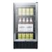 Summit SCR1841BCSSADA 18"W Undercounter Refrigerator w/ (1) Section & (1) Glass Door - Stainless Steel, 115v, Silver