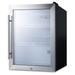 Summit SCR314L 19" Countertop Refrigerator w/ Front Access - Swing Door, Black, 115v