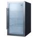 Summit SPR489OS 19" Undercounter Outdoor Refrigerator w/ (1) Section & (1) Door, 115v, 19" Width, Black, Silver