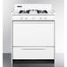 Summit WNM2107 30"W Gas Stove w/ (4) Burners - White, Natural Gas, Gas Type: NG