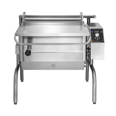 Groen BPP-30EC 30 gal. Tilt Skillet - Open Leg Base, Polished Pan, Measurement Marks, 208v/3ph, Stainless Steel